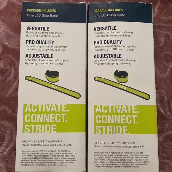 FILA Accessories Running LED Slap Band, Yellow & Black - Picture 5 of 5